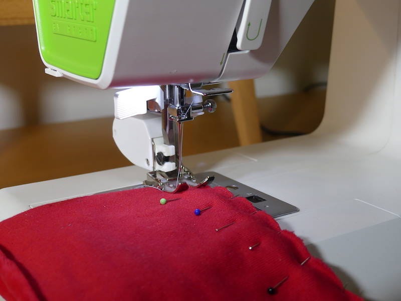 fabric with pins