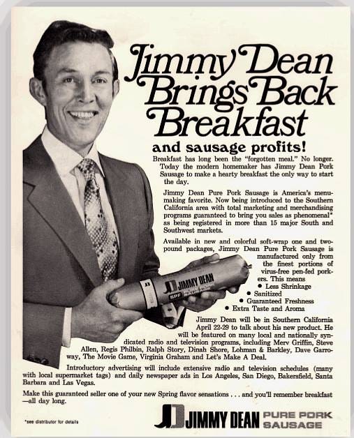 Jimmy Dean Brings Back Breakfast And Sausage Profits! | Print Ads | hobbyDB