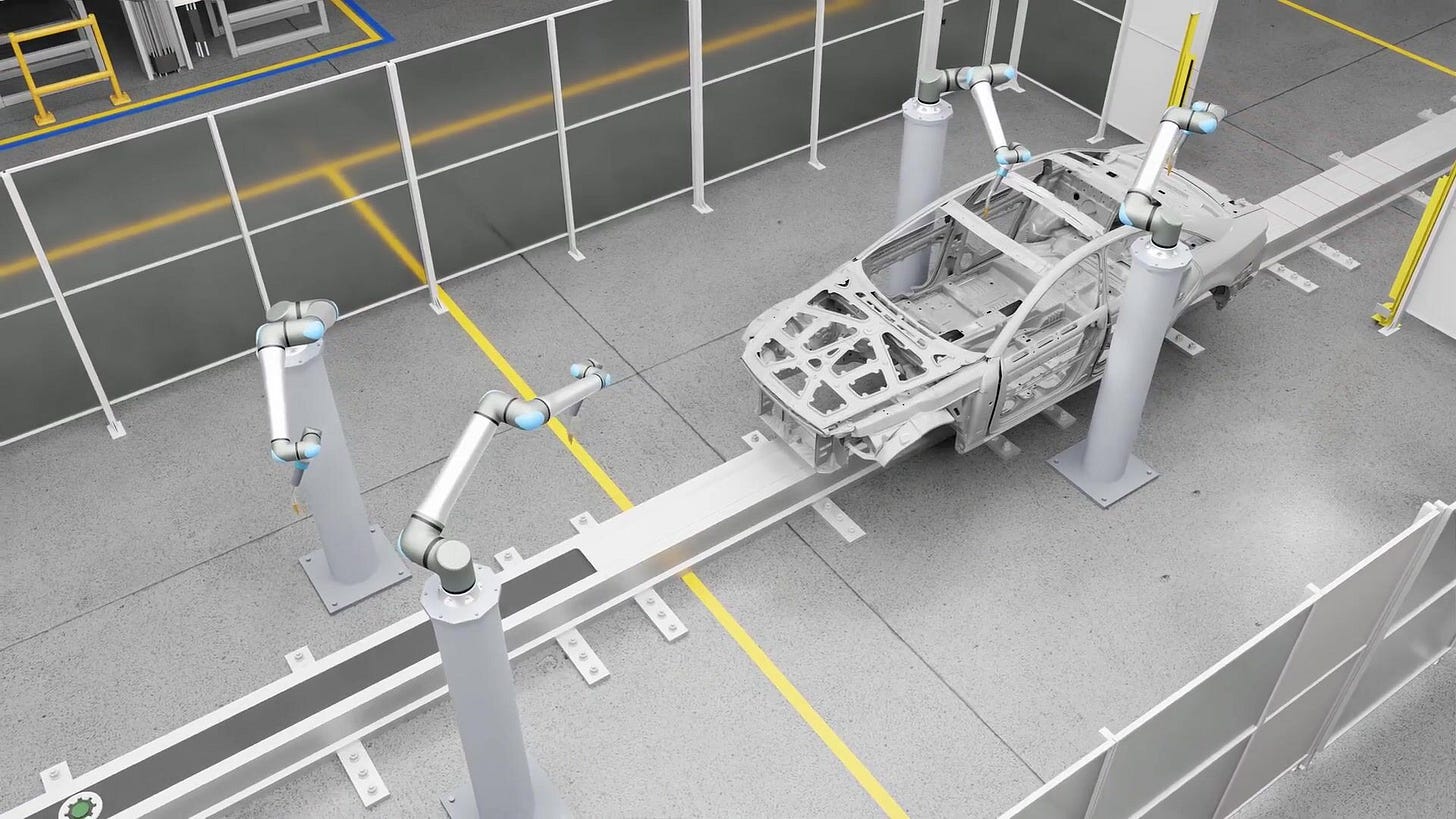 Antioch digital twin of a robotic welding line