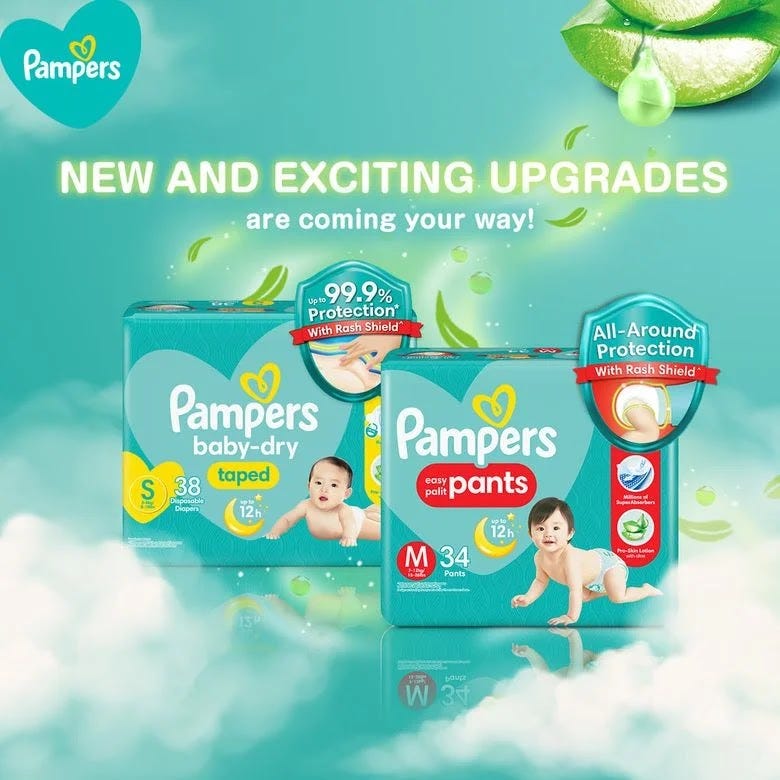 Pampers Pants with Rash Shield The new Pampers Pants with Rash Shield