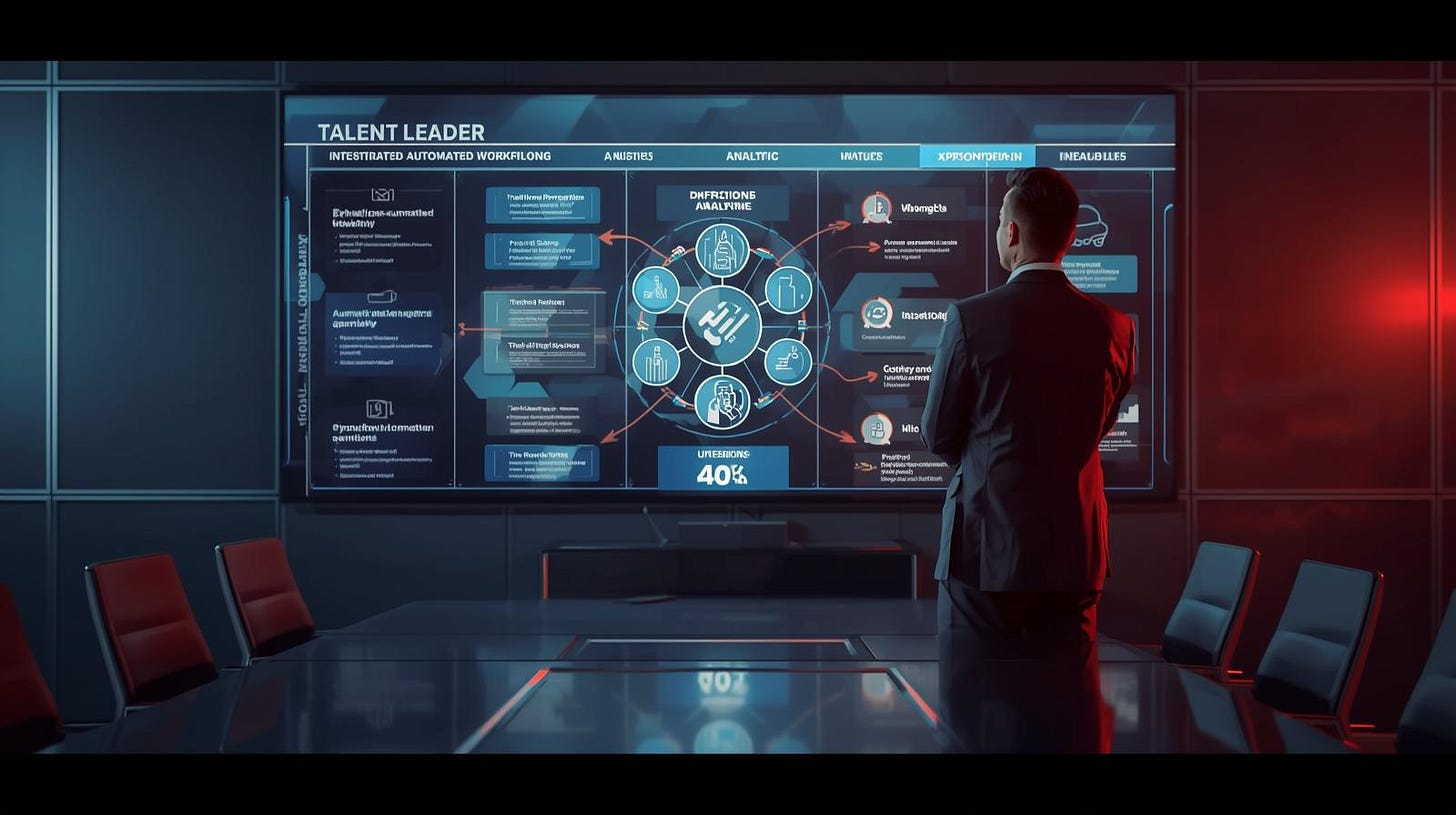 Recruiter watching Talent Leader board