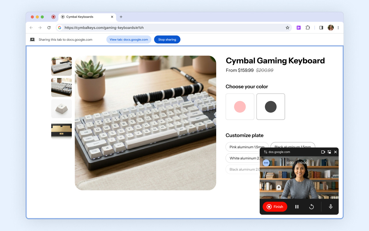 Item media 2 (screenshot) for Google Vids Screen Recorder