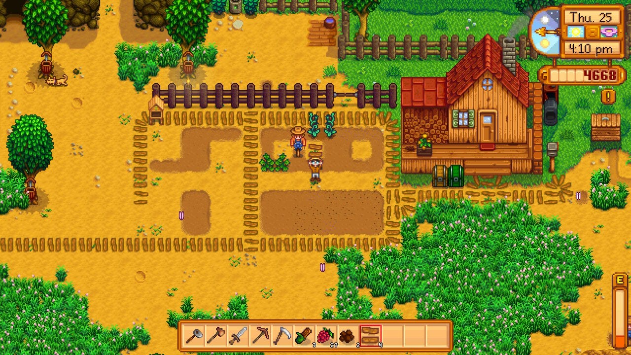 Farmer Lore on Ghosty Farm, decorating for science.