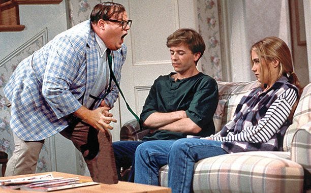 SNL star Julia Sweeney is still mad over Chris Farley sketch