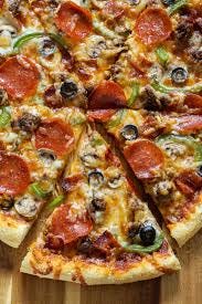 Thin Crust Supreme Pizza • Baked by Rachel