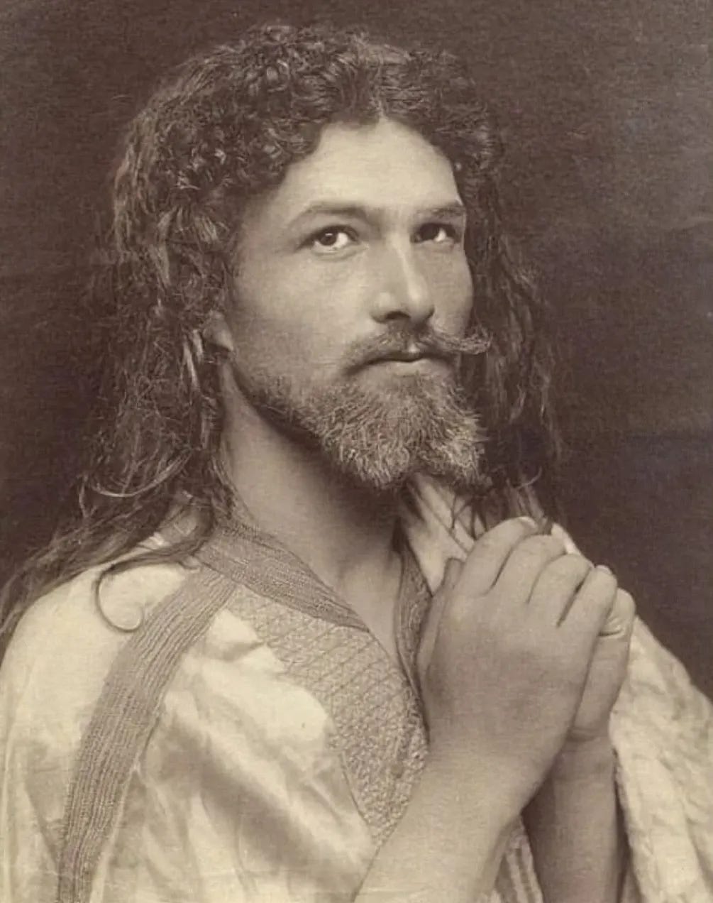 Self-Portrait As Jesus by Wilhelm von Gloeden (c. 1890) - Print product image (1)