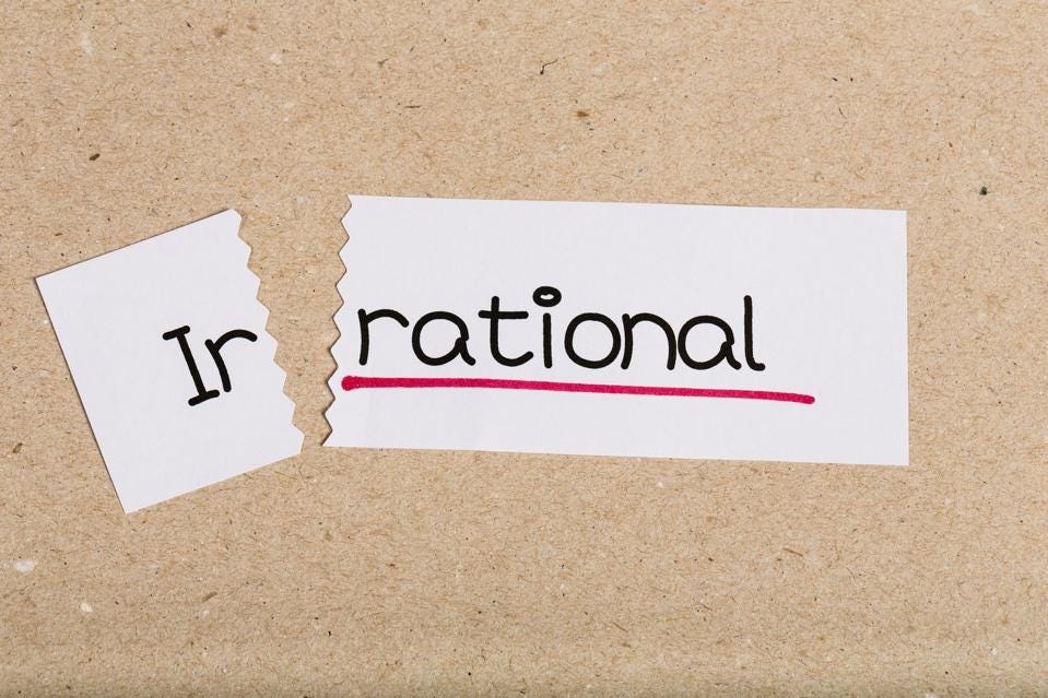 Sign with word irrational turned into rational Sign with word irrational turned into rational