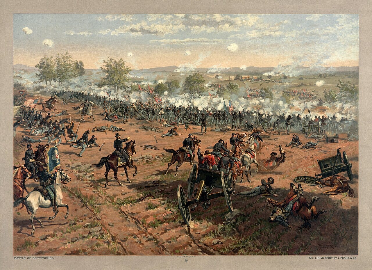 Thure de Thulstrup, Battle of Gettysburg, 1887 Thure de Thulstrup, Battle of Gettysburg, 1887