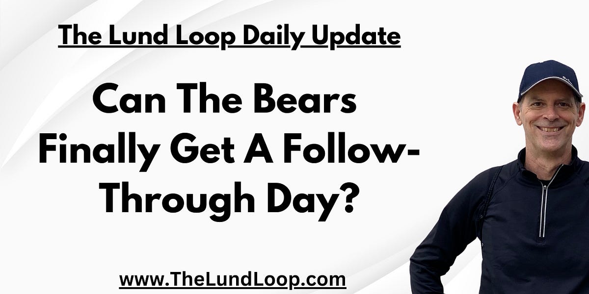 Can The Bears Finally Get A Follow-Through Day?