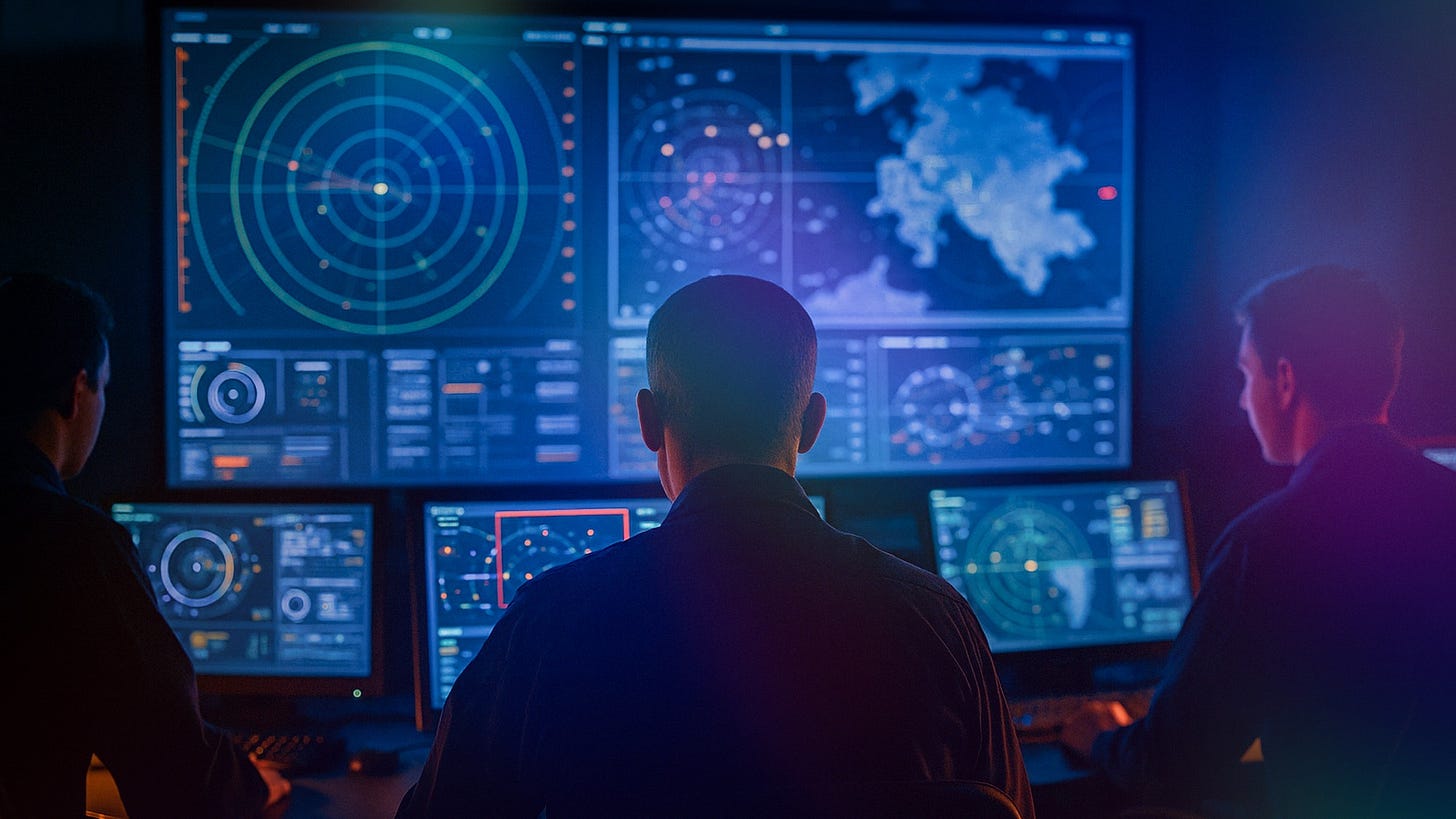 AI image of a future Royal Navy AI operations room AI image of a future Royal Navy AI operations room