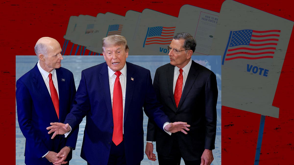 Trump gibt nicht auf, bis er unsere Wahlen manipuliert hat.