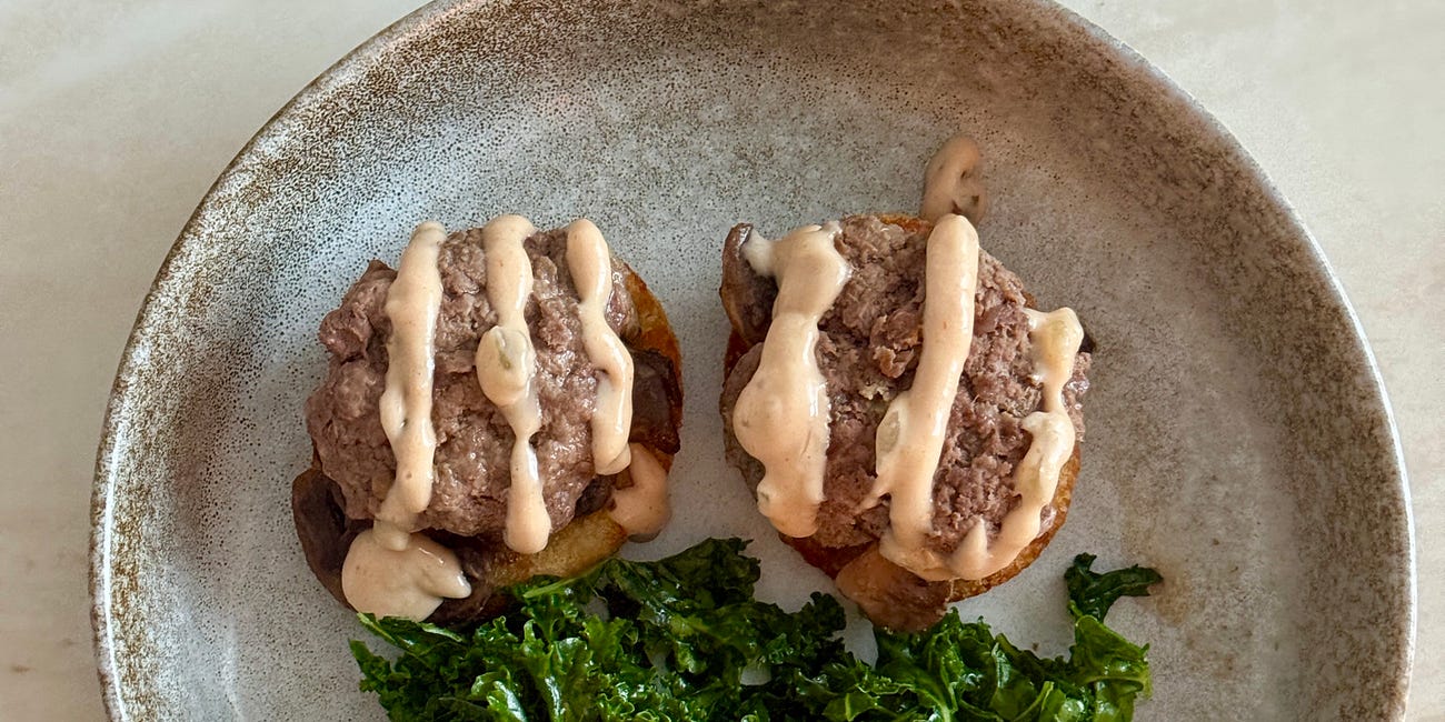 Gluten-free mini beef sliders with simple kale salad