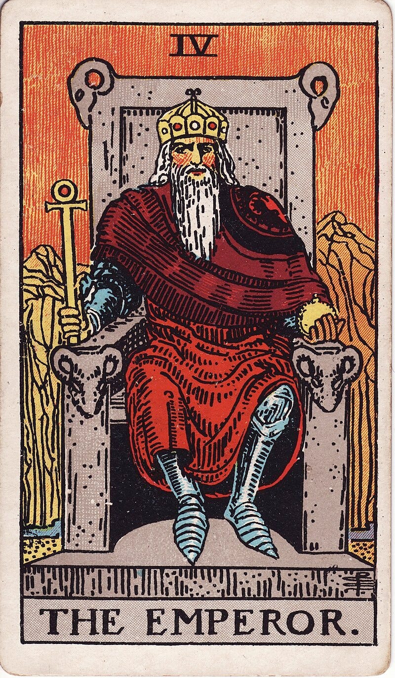 Waite-Smith Tarot, The Emperor