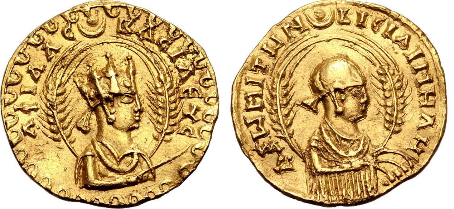 16mm Gold issue featuring Aksumite tiara. 16mm Gold issue featuring Aksumite tiara.