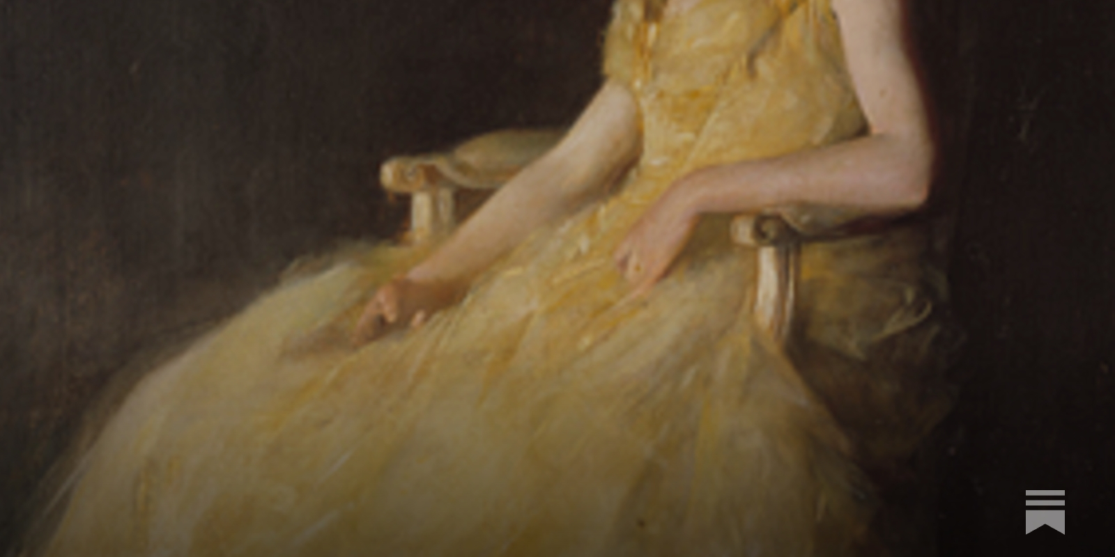 Thomas Dewing - Lady in Yellow - by George Bothamley
