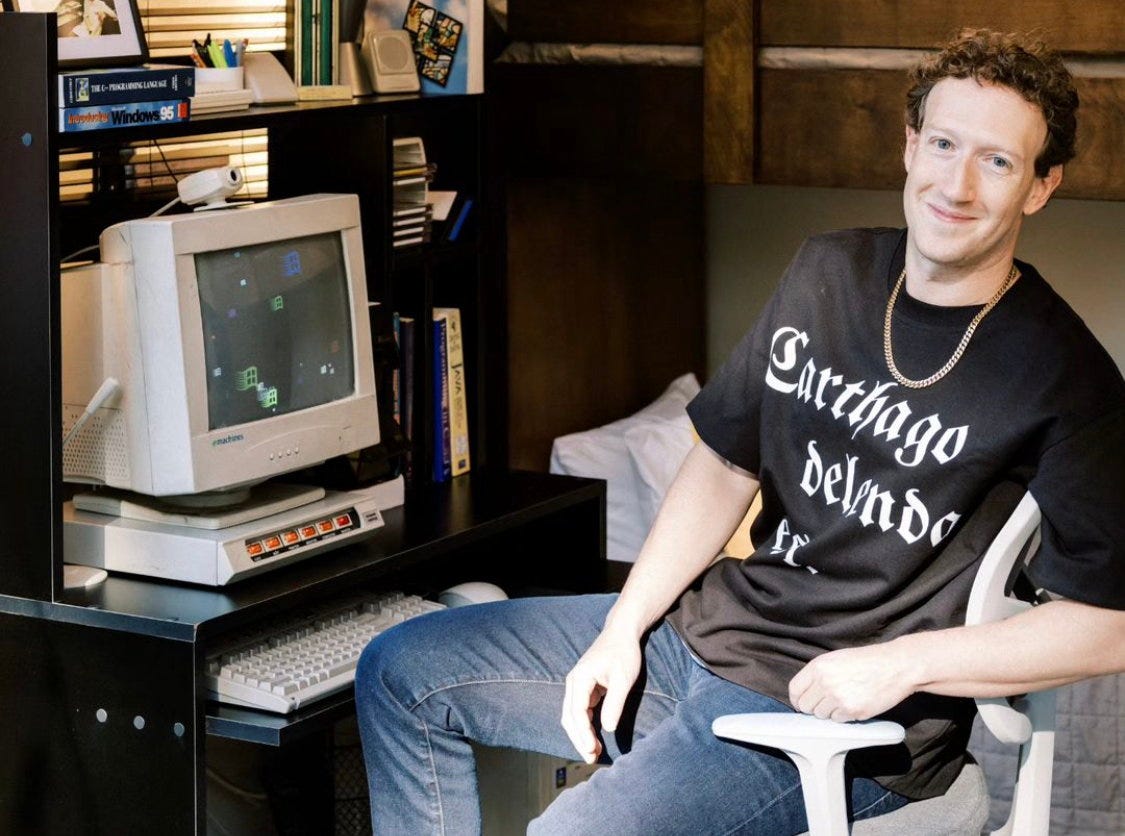 Carthage doit être détruite» : pourquoi Mark Zuckerberg porte un étrange  t-shirt pour ses 40 ans – Libération