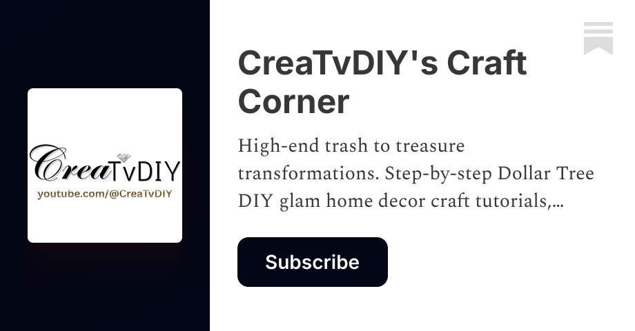 CreaTvDIY's Craft Corner | Substack