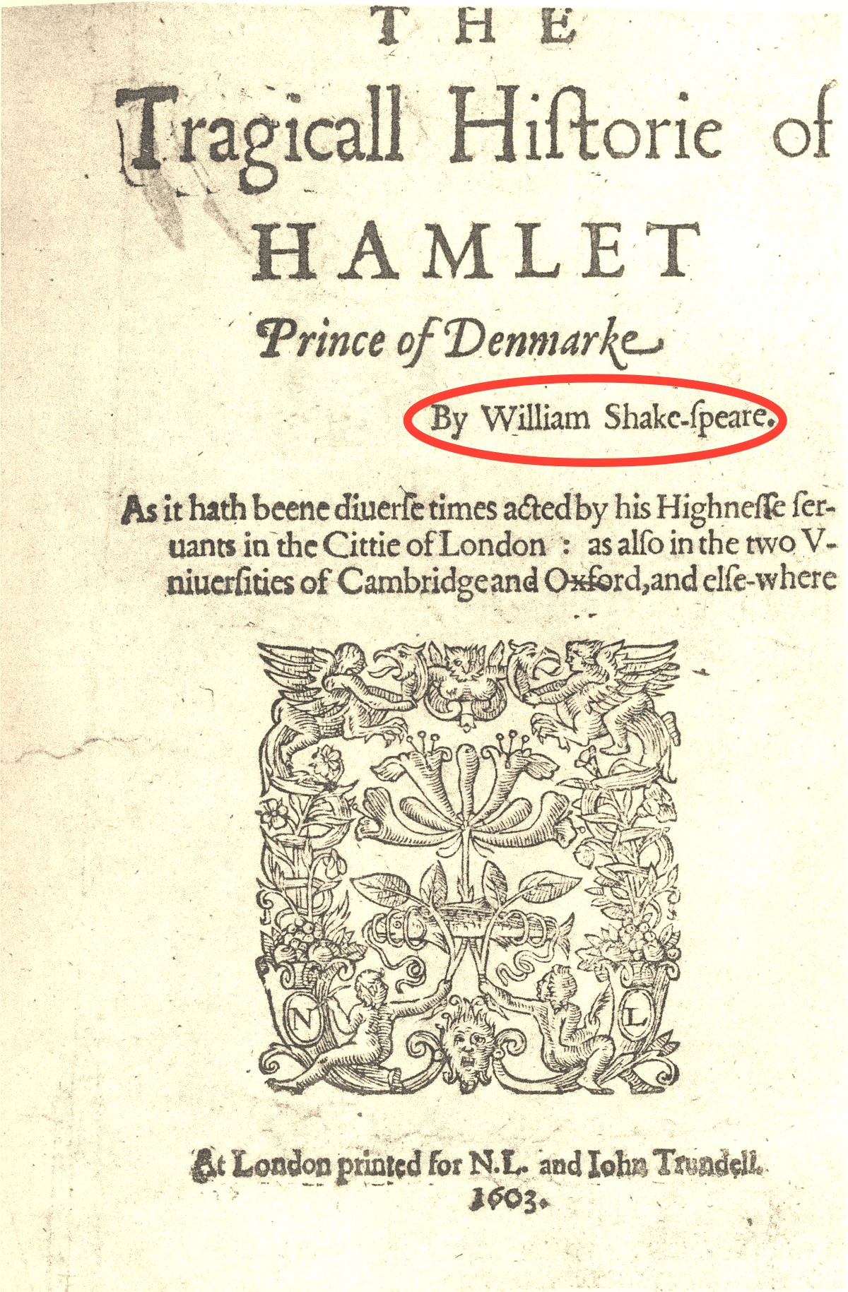Hamlet Q1 - Wikipedia