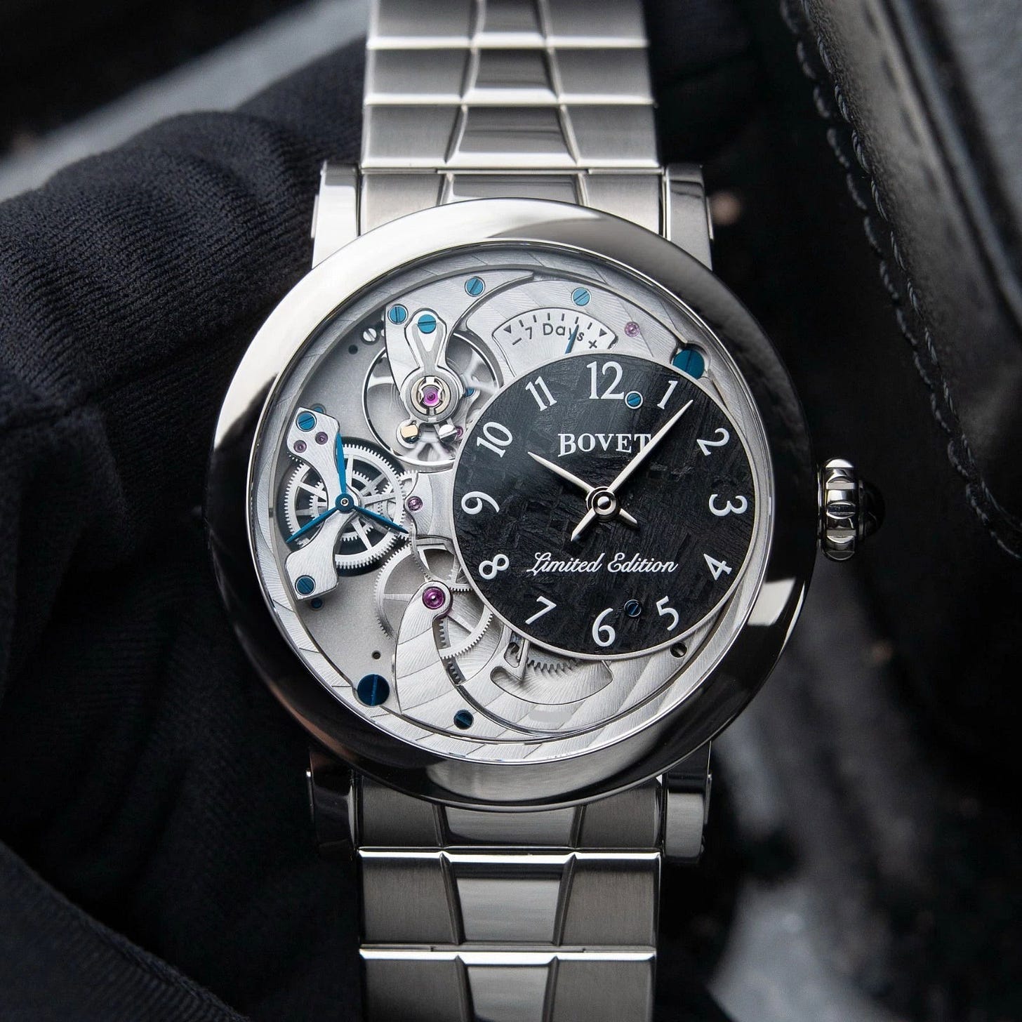 2026 Bovet Récital 12 Dimier 40 Titanium / Black Meteorite/Skeletonized / Arabic / Bracelet R12C2-0014 Listing Image 1 2026 Bovet Récital 12 Dimier 40 Titanium / Black Meteorite/Skeletonized / Arabic / Bracelet R12C2-0014 Listing Image 1