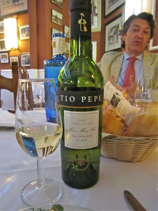A - Jerez, close up, Tio Pepe bottle A - Jerez, close up, Tio Pepe bottle