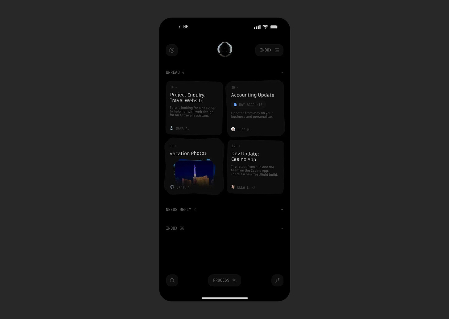 Dark communication hub