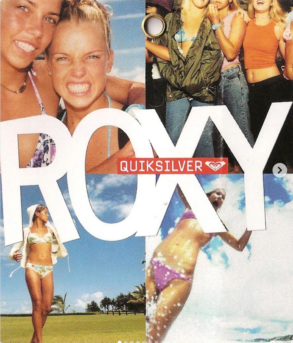 Roxy Y2K Surfgirl Advertisement Roxy Y2K Surfgirl Advertisement