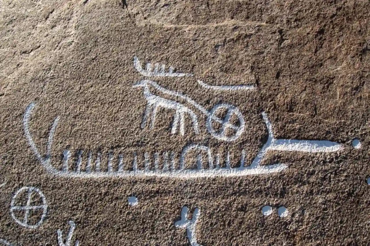 Ship carvings at Kelleby.