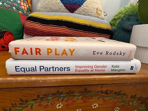 stacks of books on boundaries, equal partnership, parenting, adult learning, women's health, time management, leadership, self-discovery