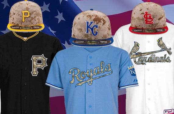 2014 Memorial Day MLB Camouflage Uniforms