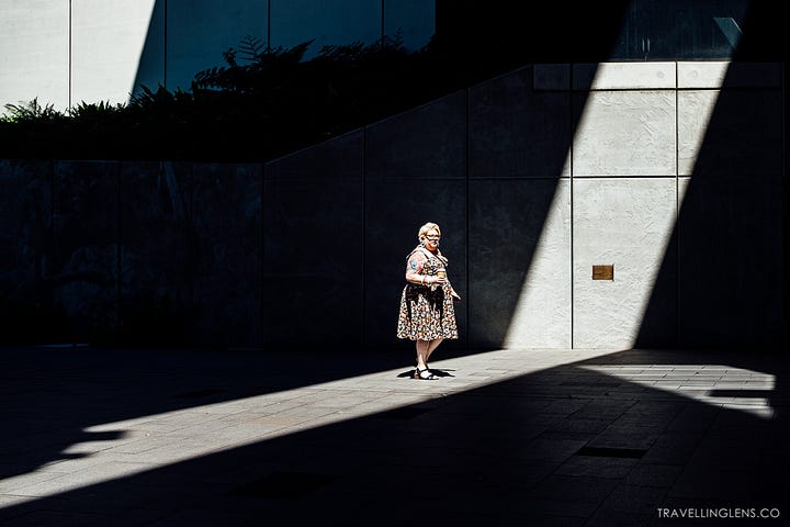 Playing with shadow & light on the streets of Sydney, Australia