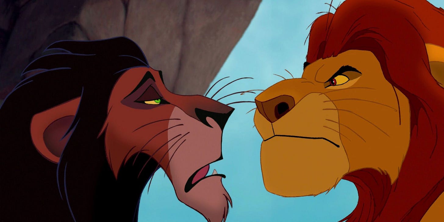 Lion King: Mufasa and Scar Weren't Brothers