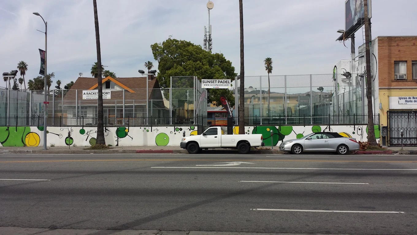 The former Sunset Padel Club in L.A.