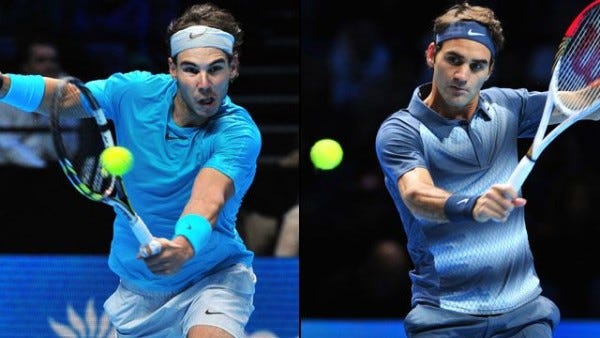 rafael nadal vs roger federer likes at 2015 rome italian open