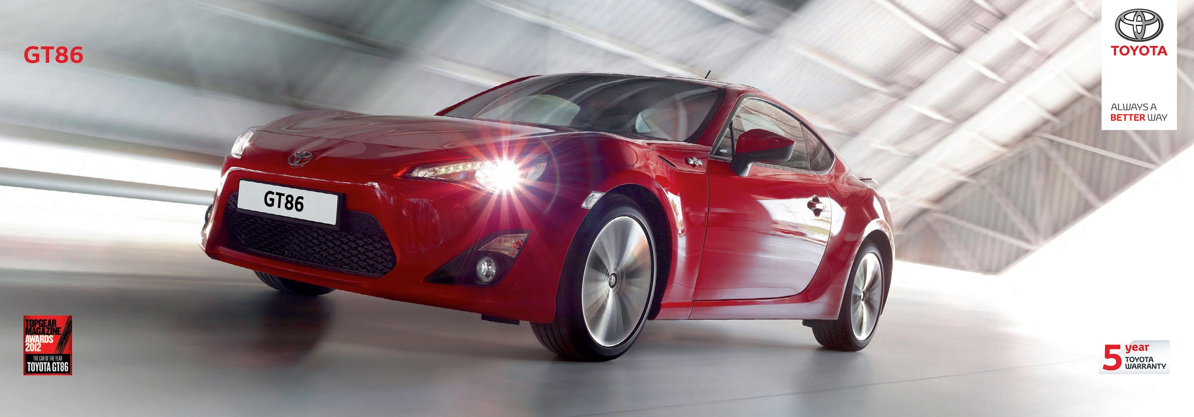 Toyota GT86 2013 UK brochure cover