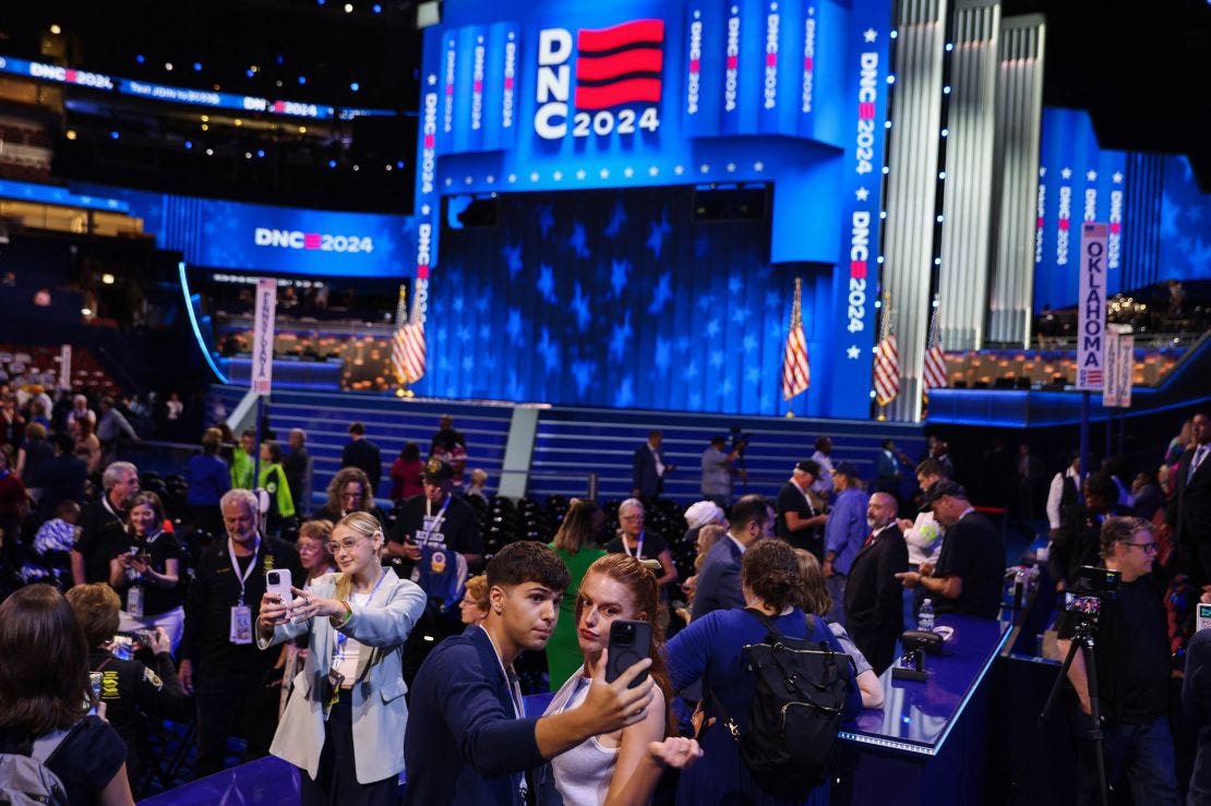 How the DNC is wooing social media creators at the Chicago convention | CNN  Business