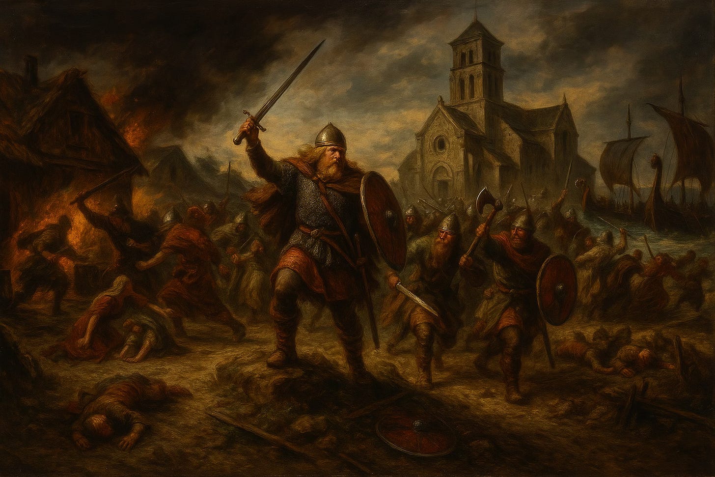 viking raid on Bouin