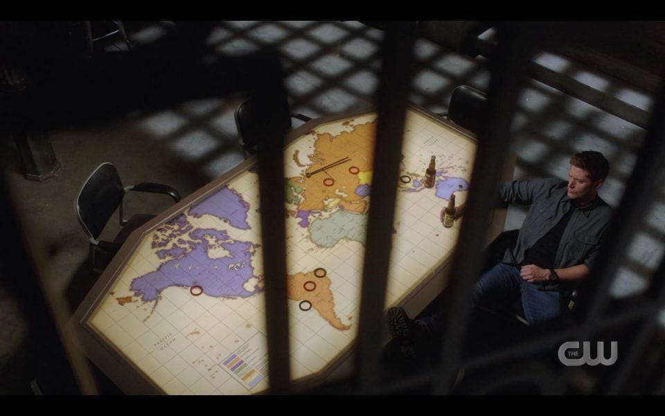SPN Dean Winchester trapped in by shadow bars 1506 SPN Dean Winchester trapped in by shadow bars 1506
