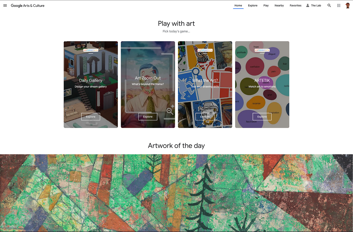 Google Arts and Culture let's you infuse the humanities in any lesson.