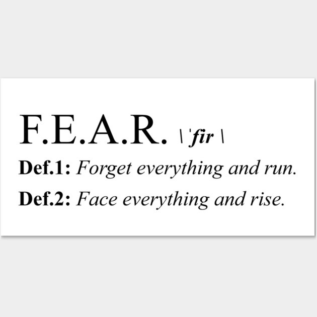 Fear definition 2 Print Fear definition 2 Print