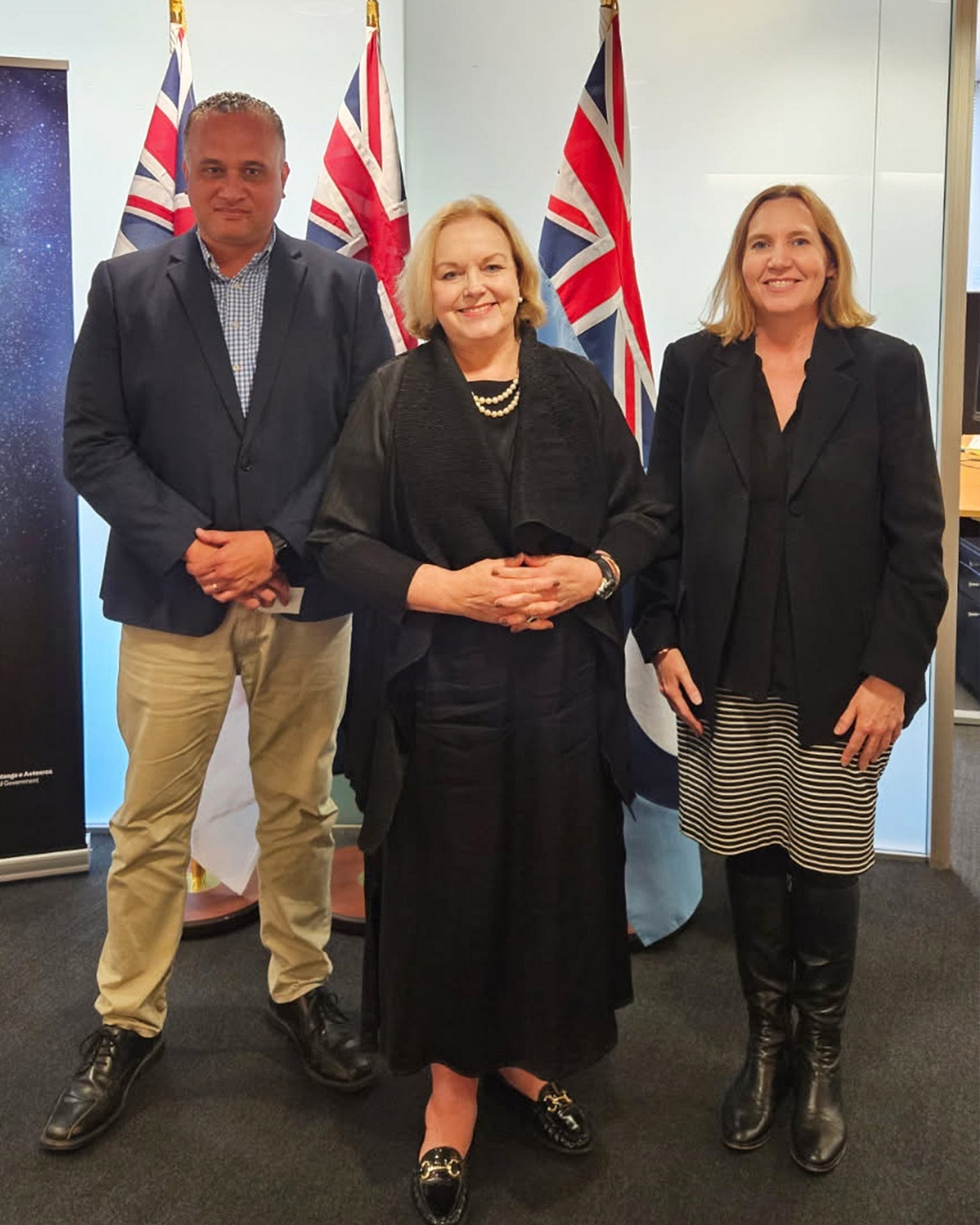 Pictured: PSA National Secretary Duane Leo, Public Services Minister Judith Collins and PSA National Secretary Fleur Fitzsimons. Pictured: PSA National Secretary Duane Leo, Public Services Minister Judith Collins and PSA National Secretary Fleur Fitzsimons.