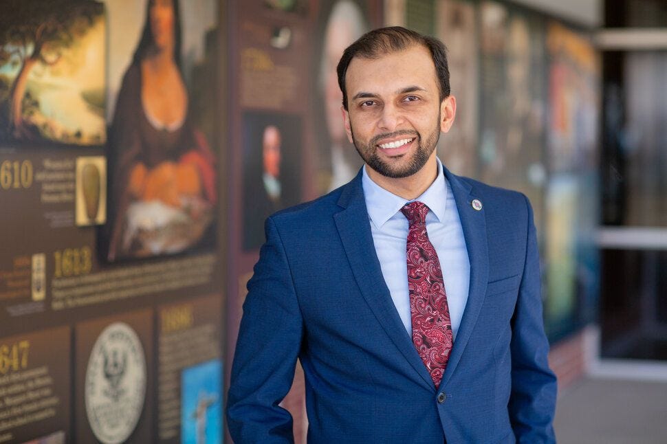 Qasim Rashid, a Virginia state Senate candidate, said the attacks don't deter him from running for office. "In fact, [they] e