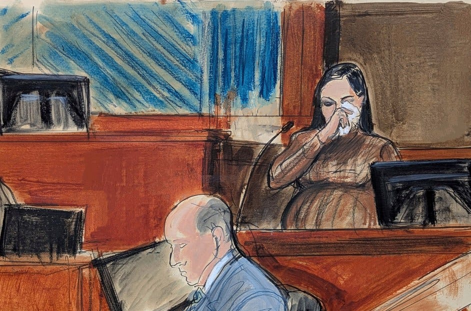 Cassie Ventura wipes tears from her eye while testifying in Manhattan federal court, Tuesday, May 13, 2025, in New York. (Elizabeth Williams via AP)