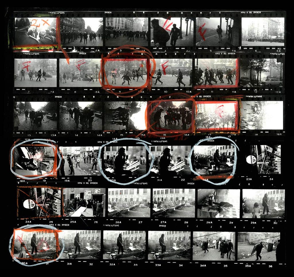 Bruno Barbey Contact Sheet Hoja de contacto Bruno Barbey Contact Sheet Hoja de contacto