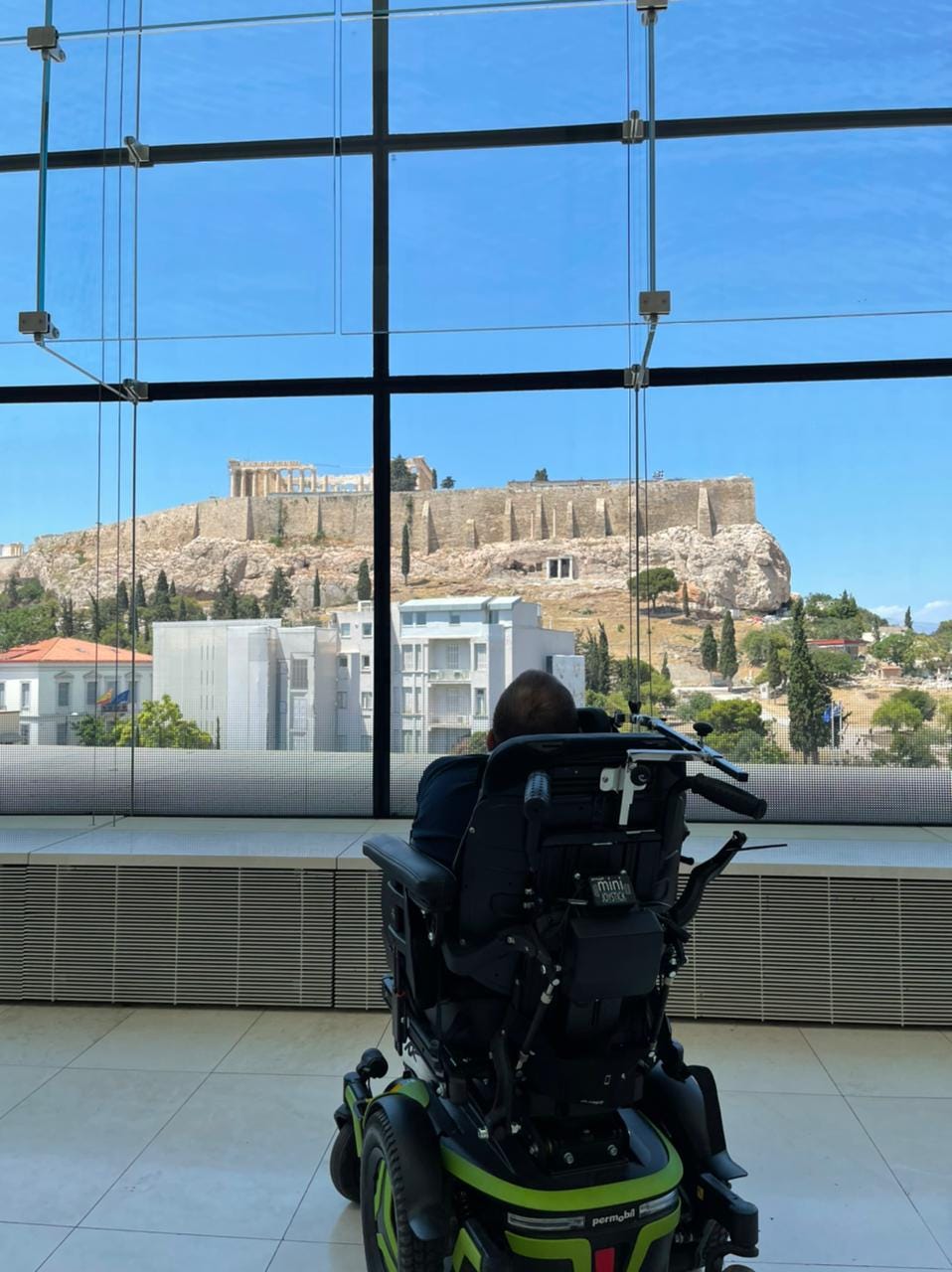 The view in the Acropolis Museum The view in the Acropolis Museum