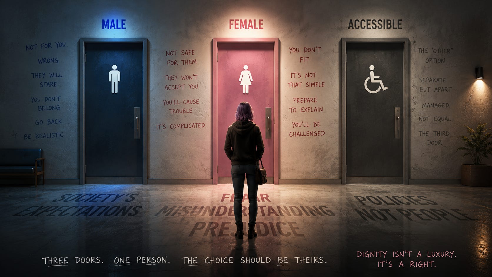 Three Doors, One Paradox: What “Dignity and Respect” Really Means After For Women Scotland