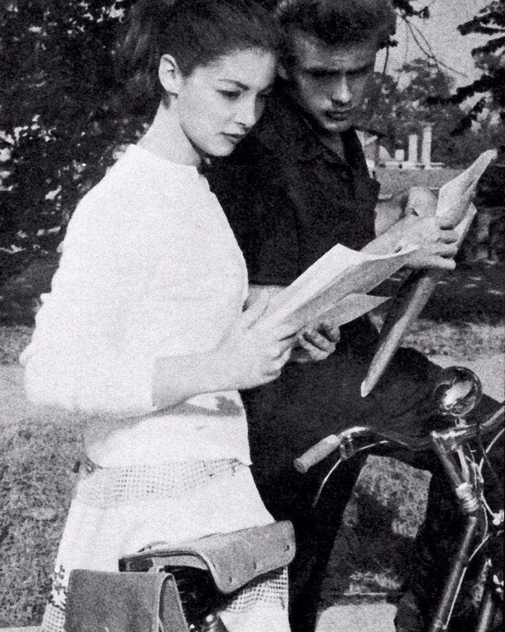 James Dean and Pier Angeli