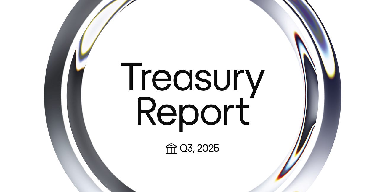 #54 - Treasury Report Q3, 2025