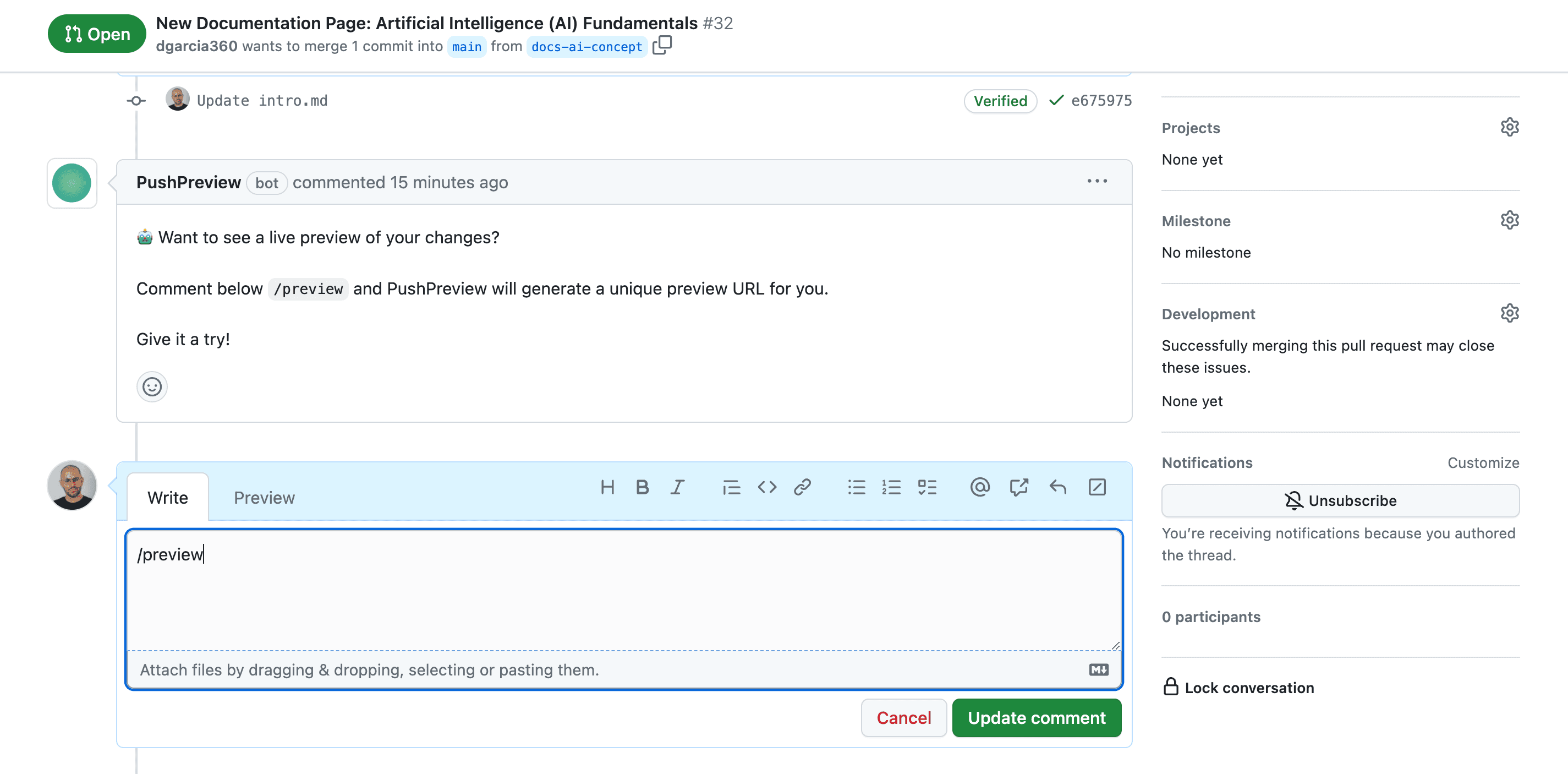 Pull request previews made simple - by David Garcia