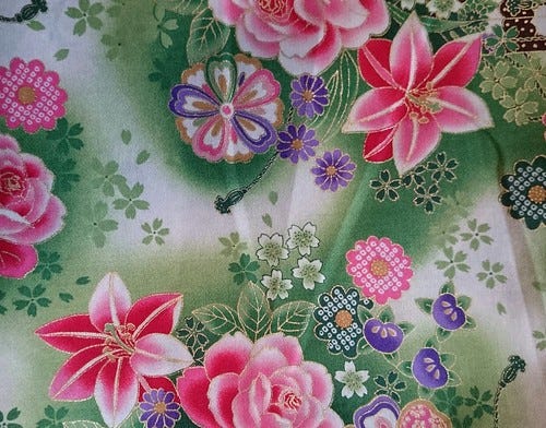 green japanese print green japanese print