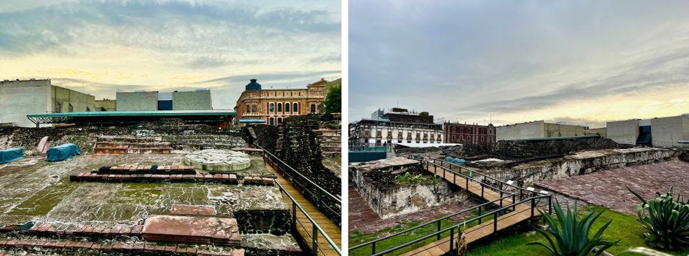 Views of Templo Mayor archeological remains (Photos by @LightRich)